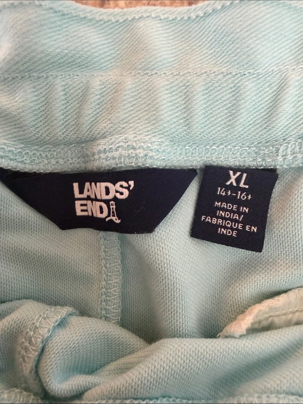 Lands' End Light Blue High Waist Women’s Shorts